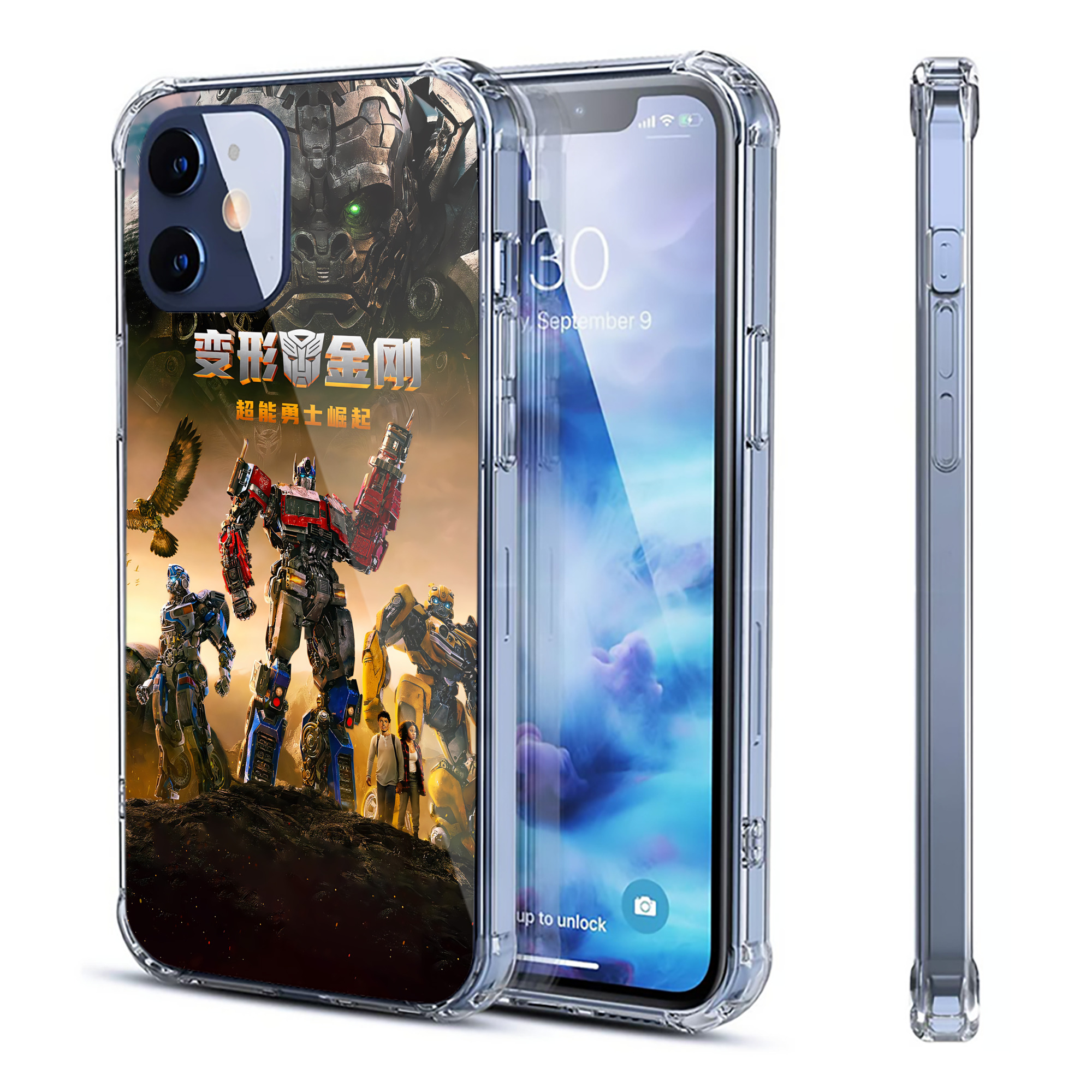 （画像用） Transformers トランスフォーマー 【iPhone 12シリーズ対応】透明スマホケース（クリアソフトケース）
